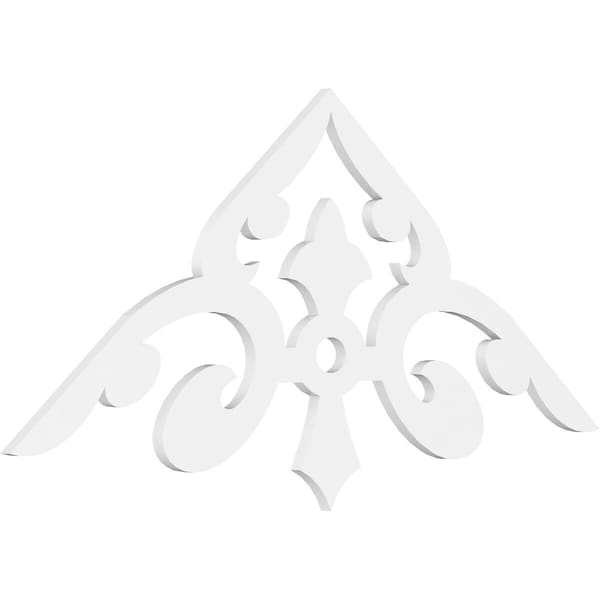 Ekena Millwork Pitch Whitman Architectural Grade PVC Gable Pediment, 60"W x 25"H x 1"P (10/12) GPP060X025X100WHI - main